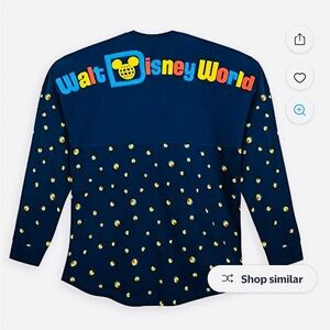 Disney Pixar Ball Spirit JerseyMulticolor Walt Disney World Navy Long-Sleeve Tee